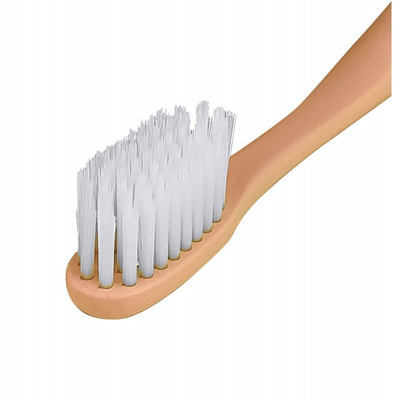 Dental Care "Nano Silver Pectrum Toothbrush" Зубная щетка c наночастицами серебра и сверхтонкой двойной щетиной, средней жесткости и мягкой, цвет: пастельный оранжевый, 1 шт. (фото)