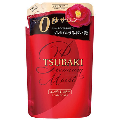 Shiseido "Tsubaki Premium Moist" Увлажняющий кондиционер для волос с маслом камелии, сменная упаковка, 330 мл. (фото)