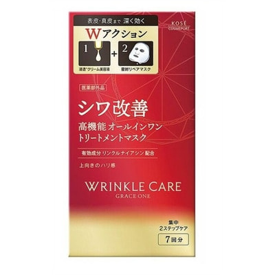 Kose Cosmeport "Grace One Wrinkle Care Double Concentrate Mask"     ,  ,   , 7     + 7 . ()
