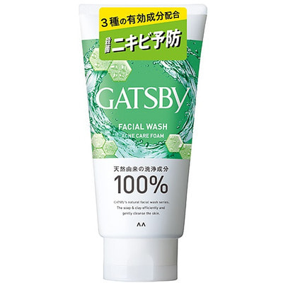 Mandom "Gatsby Facial Wash Triple Care Acne Foam"  -  ,       ,    , 130 . ()