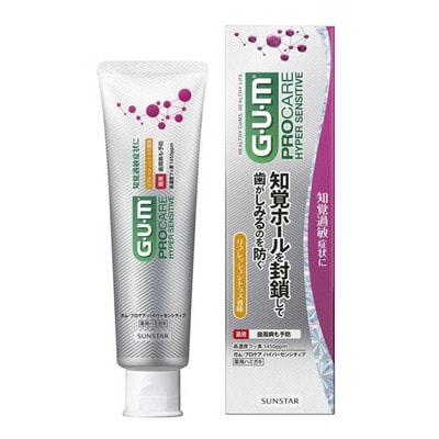 Sunstar "Gum ProCare Hyper Sensitive" Зубная паста для предотвращения заболеваний пародонта и гиперчувствительности зубов, с цитрусовым вкусом, 90 г. (фото)