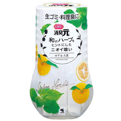Kobayashi "Shoshugen Yuzu&Green Shiso" Жидкий дезодорант для комнаты, с ароматом юдзу и периллы, 400 мл. (фото)