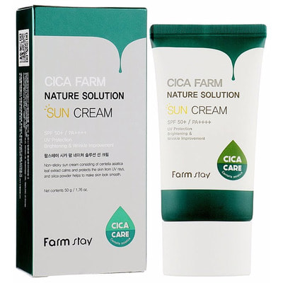 FarmStay "Cica Farm Nature Solution Sun Cream"   , SPF50+ / PA++++, 50 . ()
