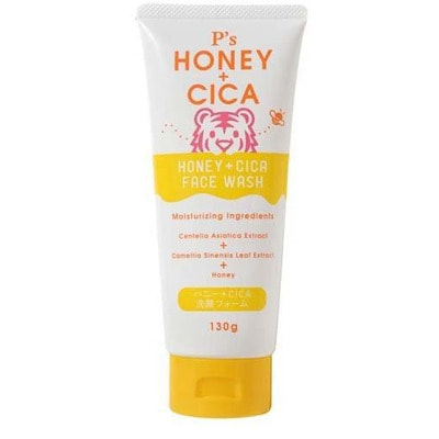Cosme Station "P's Honey + Cica Face Wash" Пенка для умывания, с медом и экстрактом центеллы азиатской, 130 г. (фото)