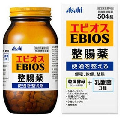 Asahi "Ebios" Пивные дрожжи с лактобактериями, 504 таблетки. (фото)