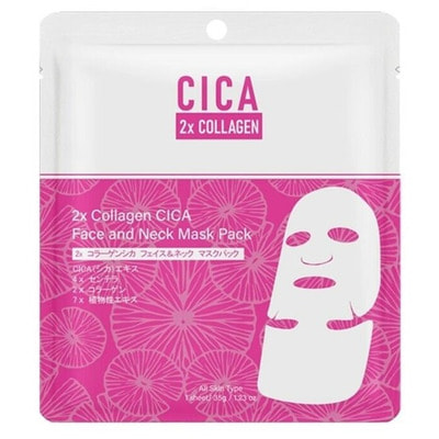 Mitomo "Collagen CICA Face&Neck Mask"            , 1 . ()