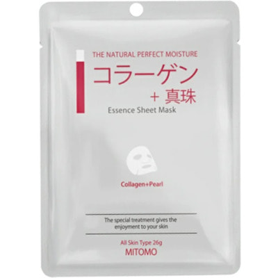 Mitomo "Collagen + Pearl Mask"         , 1 . ()