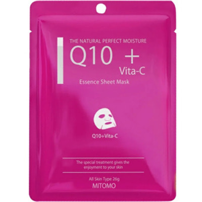 Mitomo "Q10 + Vita-C Mask"       Q10   , 1 . ()