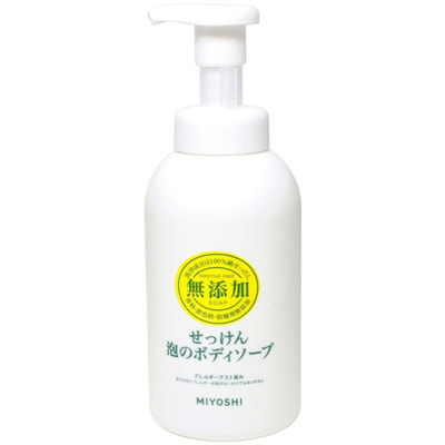 Miyoshi "Additive Free Bubble Body Soap" Пенящееся жидкое мыло для тела на основе натуральных компонентов, 500 мл. Miyoshi "Additive Free Bubble Body Soap" Пенящееся жидкое мыло для тела на основе натуральных компонентов, 500 мл.