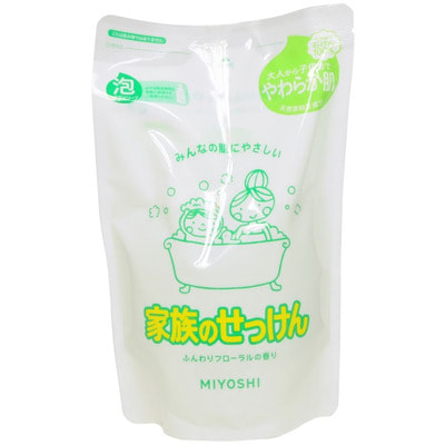 Miyoshi "Additive Free Bubble Body Soap" Пенящееся жидкое мыло для тела на основе натуральных компонентов, с ароматом цветов, сменная упаковка, 550 мл. Miyoshi "Additive Free Bubble Body Soap" Пенящееся жидкое мыло для тела на основе натуральных компонентов, с ароматом цветов, сменная упаковка, 550 мл.