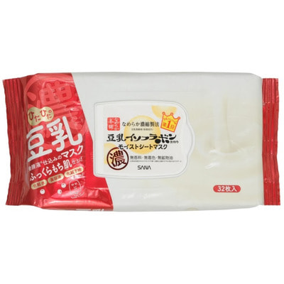 Sana "Soy Milk Moisture Sheet Mask" Увлажняющая маска для лица с изофлавонами сои, 32 шт. Sana "Soy Milk Moisture Sheet Mask" Увлажняющая маска для лица с изофлавонами сои, 32 шт. (фото)