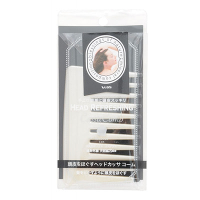 Vess "Head Refreshing Cassa Comb" Гребень для волос и массажа кожи головы c природными минералами, 1 шт. Vess "Head Refreshing Cassa Comb" Гребень для волос и массажа кожи головы c природными минералами, 1 шт. (фото)