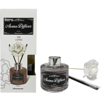 Sandokkaebi "Aroma Diffuser" Жидкий освежитель воздуха с ароматом кофе, стеклянный флакон + палочки, 130 мл. Sandokkaebi "Aroma Diffuser" Жидкий освежитель воздуха с ароматом кофе, стеклянный флакон + палочки, 130 мл. (фото)
