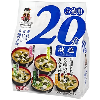 Miyasaka Jozo "Ассорти 5 вкусов" Мисо-суп с белой пастой мисо, с пониженным содержанием соли, 20 порций. Miyasaka Jozo "Ассорти 5 вкусов" Мисо-суп с белой пастой мисо, с пониженным содержанием соли, 20 порций.