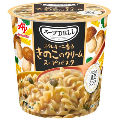Ajinomoto "Deli" Сливочный суп быстрого приготовления с пастой и грибным соусом, 1 порция. Ajinomoto "Deli" Сливочный суп быстрого приготовления с пастой и грибным соусом, 1 порция. (фото)