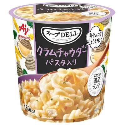 Ajinomoto "Deli" Сливочный суп быстрого приготовления с пастой и моллюсками, 1 порция. Ajinomoto "Deli" Сливочный суп быстрого приготовления с пастой и моллюсками, 1 порция. (фото)