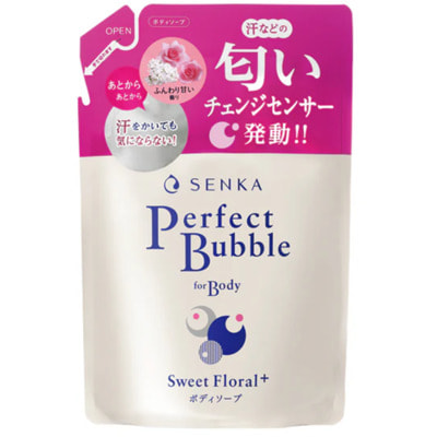 Shiseido "Senka Perfect Bubble For Body Sweet Floral+" ����������� ������ ���� ��� ���� ������ ������, ������� ��������� ��������, ������� ��������, 350 ��. (����)