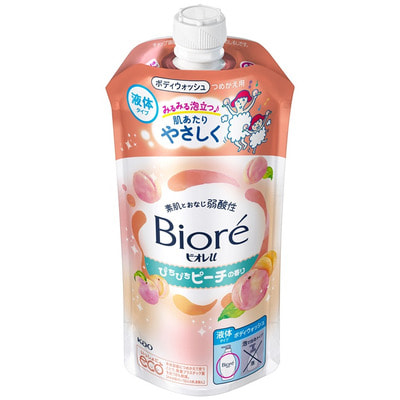 KAO "Biore U" Мягкий гель для душа с низкой кислотностью, с ароматом сочного персика, сменная упаковка, 320 мл. KAO "Biore U" Мягкий гель для душа с низкой кислотностью, с ароматом сочного персика, сменная упаковка, 320 мл.
