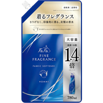 Nissan "FaFa Fine Fragrance Homme" Парфюмированный кондиционер для белья, с ароматом мускуса и бергамота, сменная упаковка, 780 мл. Nissan "FaFa Fine Fragrance Homme" Парфюмированный кондиционер для белья, с ароматом мускуса и бергамота, сменная упаковка, 780 мл. (фото)