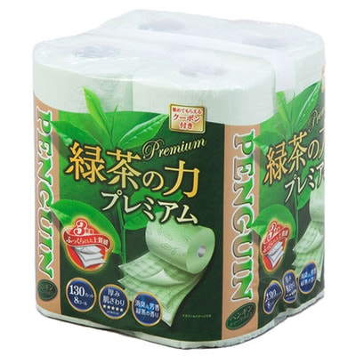 Marutomi "Tissue Penguin The Power of Green Tea Premium" Трехслойная туалетная бумага, с ароматом зеленого чая, 8 рулонов по 20 м. Marutomi "Tissue Penguin The Power of Green Tea Premium" Трехслойная туалетная бумага, с ароматом зеленого чая, 8 рулонов по 20 м. (фото)