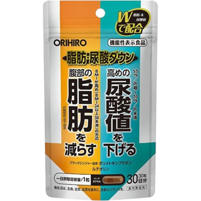 Orihiro "Fat/Uric Acid Down" �������� � ������ ������� � ����������, 60 ������ �� 30 ����. (����)