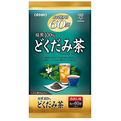 Orihiro "Dokudami Tea" Японский оздоровительный чай с хауттюйнией, 60 пакетиков по 3 г. Orihiro "Dokudami Tea" Японский оздоровительный чай с хауттюйнией, 60 пакетиков по 3 г. (фото)