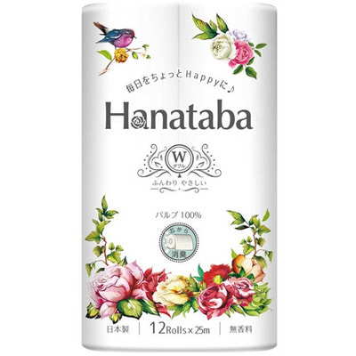 Marutomi "Tissue Hanataba Double" ��������� ������ �����������, ��� �������, 12 ������� �� 25 �. (����)