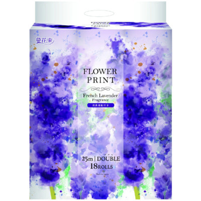 Marutomi "Tissue Hanataba Flower Print French Lavender Double" ��������� ������ ����������� � ������������ ��������� �������, � �������� ����������� �������, 18 ������� �� 25 �. (����)