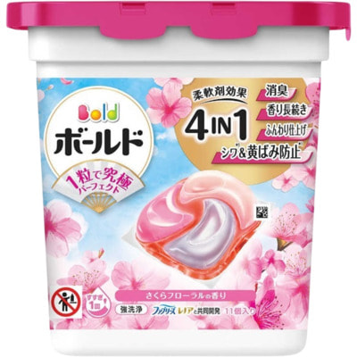 Procter&Gamble "Bold Gel Ball Spring Cherry Blossoms" ������� ��� ������ ����� 4 � 1 � �������������, ������ ������, 11 ��. (����)