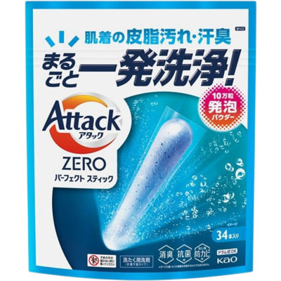 KAO "Attack Zero Perfect Stick" ���������� ������� � ������, � ����������������� � �������������� ��������, � �������� ������ ������, 34 �����. (����)
