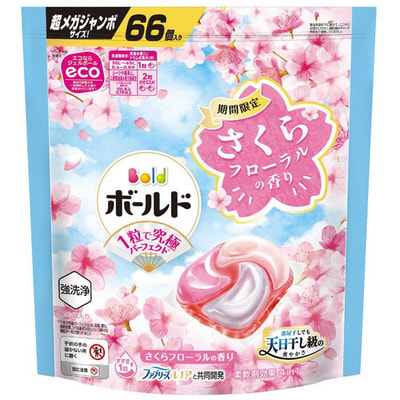 Procter&Gamble "Bold Gel Ball Spring Cherry Blossoms" ������� ��� ������ ����� 4 � 1 � �������������, ������ ������, ������� ��������, 66 ��. (����)