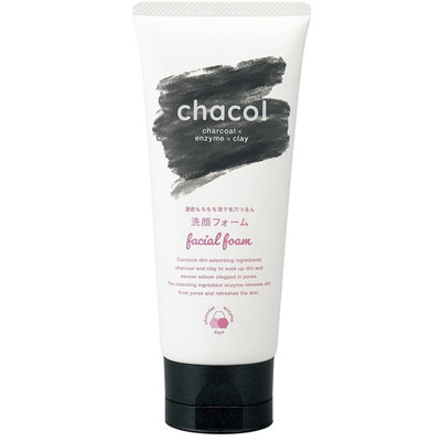 Kumano "Chacol Charcoal&Enzyme W Facial Foam" ����� 2�1 ��� �������� � ������ ������� � �����, �������� � ������, ������ ��������, 130 �. (����)