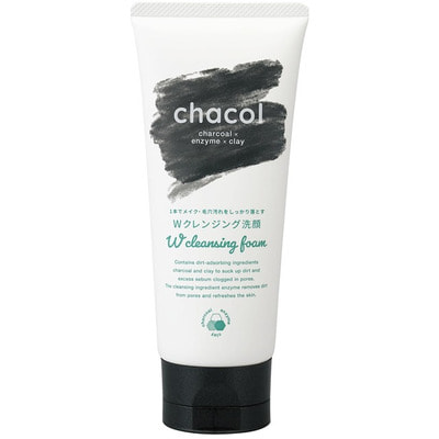 Kumano "Chacol Charcoal&Enzyme W Facial Cleansing Foam" ����� 2�1 ��� �������� � ������ ������� � �����, �������� � ������, ���������� ������, 130 �. (����)