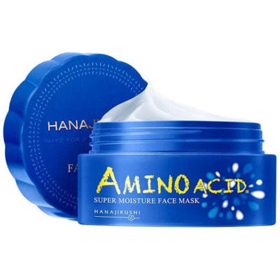 Hanajirushi "Amino Acid Super Moisture Face Mask" ����������� ����������� ����������� ����� ��� ���� � ��������������, 80 �. (����)