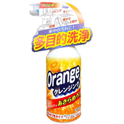 Yuwa Chemical Co., Ltd. "Tomokazu Orange Cleansing" Универсальное чистящее средство с маслом апельсина против стойких загрязнений, жира и наклеек, 300 мл. Yuwa Chemical Co., Ltd. "Tomokazu Orange Cleansing" Универсальное чистящее средство с маслом апельсина против стойких загрязнений, жира и наклеек, 300 мл. (фото)