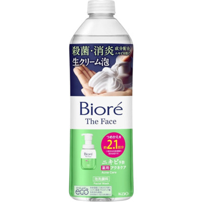 KAO "Biore The Face Acne Care" Пенка для умывания против акне, с антибактериальными и противовоспалительными ингредиентами, c освежающим ароматом трав, сменная упаковка, 340 мл. KAO "Biore The Face Acne Care" Пенка для умывания против акне, с антибактериальными и противовоспалительными ингредиентами, c освежающим ароматом трав, сменная упаковка, 340 мл. (фото)