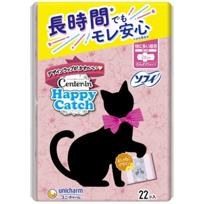 Unicharm "Center-in Happy Catch Super" ������������� ��������� ��� �������-���������� � ���������� 26 ��, 22 ��. (����)