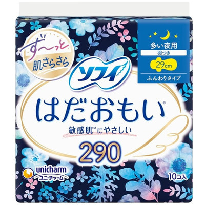 Unicharm "Sofy Hadaomoi Super Night" ������ ������ ������������� ��������� ��� �������������� ���� � ���������� 29 ��, 10 ��. (����)