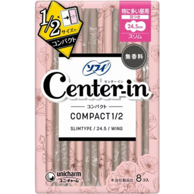 Unicharm "Center-in Compact Super" ������ ������������� ��������� � ���������� 24,5 ��, ��� �������, 8 ��.