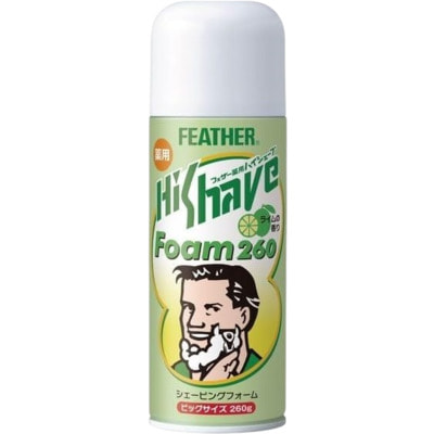 Feather "Medicated HiShave Foam" �������� ���� ��� ������ ������ ����������� � ��������� �����, � �������� �����, 260 �.