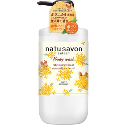 Kose Cosmeport "Softymo Natu Savon Select Wash Rich Moist Osmanthus" Жидкое мыло для тела увлажняющее, с натуральными ингредиентами, с ароматом османтуса, 500 мл. Kose Cosmeport "Softymo Natu Savon Select Wash Rich Moist Osmanthus" Жидкое мыло для тела увлажняющее, с натуральными ингредиентами, с ароматом османтуса, 500 мл.