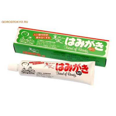 Fudo Kagaku "Binotomo" Зубная отбеливающая паста для защиты от кариеса и зубного камня, 180 гр.