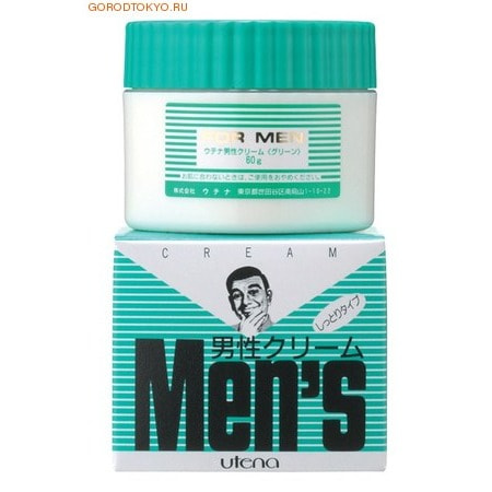 Utena "Men's" Увлажняющий крем после бритья для сухой и чувствительной кожи c хлорофилом, 60 гр.