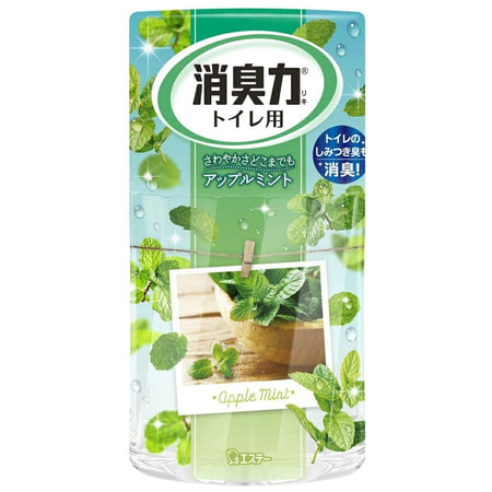 ST "Shoushuuriki" Жидкий дезодорант – ароматизатор для туалета c ароматом яблочной мяты, 400 мл.