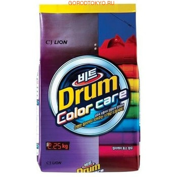 CJ Lion "Beat Drum Color" Стиральный порошок-автомат, для цветного белья, 2250 гр, пакет.