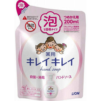 Lion "KireiKirei" Пенное антибактериальное мыло для рук - для всей семьи, с ароматом цитрусов, сменная упаковка, 200 мл.