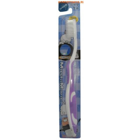 Eq Maxon "Ultra Fine Toothbrush" Зубная щётка со сверхтонкой двойной щетиной, средней жёсткости, стандартная чистящая головка.
