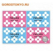 Nepia "Nepi Nepi" Бумажные двухслойные карманные платочки, 16 упаковок по 10 шт.