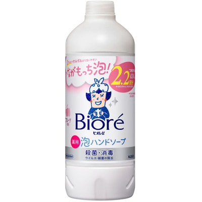 KAO "Biore U - Foaming Hand Soap Fruit" Мыло-пенка для рук с ароматом фруктов, 450 мл., сменная упаковка.