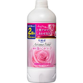 KAO KAO "Biore U - Aroma Time Foaming Hand Soap Romantic Rose" -     ,    , 400 ,  .